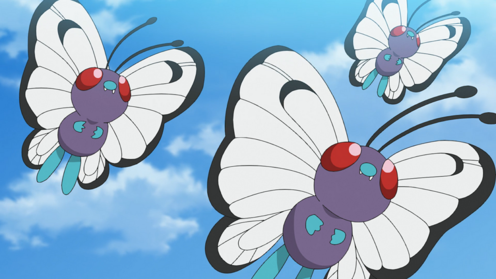 Butterfree en el anime de Pokémon