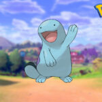 Quagsire in a Pokemon Sword and Shield background
