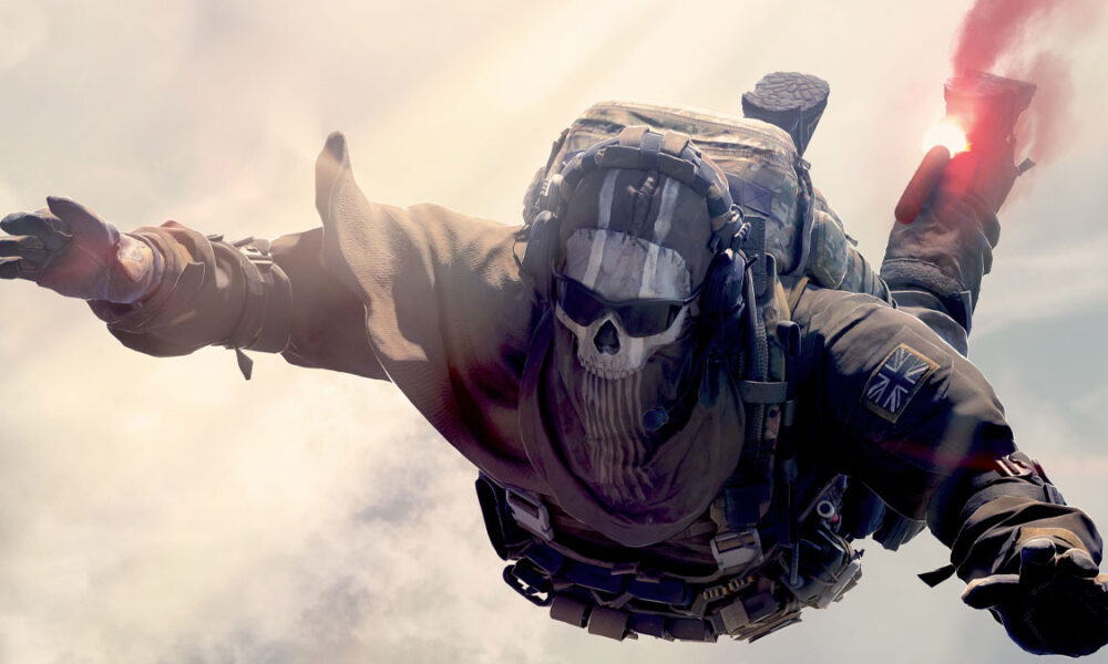 Ghost skydiving in Call of Duty