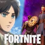 attack on titan eren and fortnite doctor strange