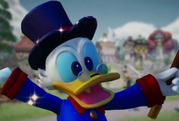 scrooge mcduck posing in disney dreamlight valley