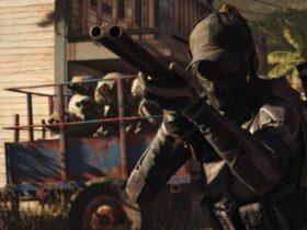xdefiant ghost recon faction character Gorgon holding a shotgun