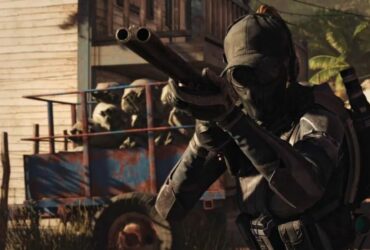 xdefiant ghost recon faction character Gorgon holding a shotgun