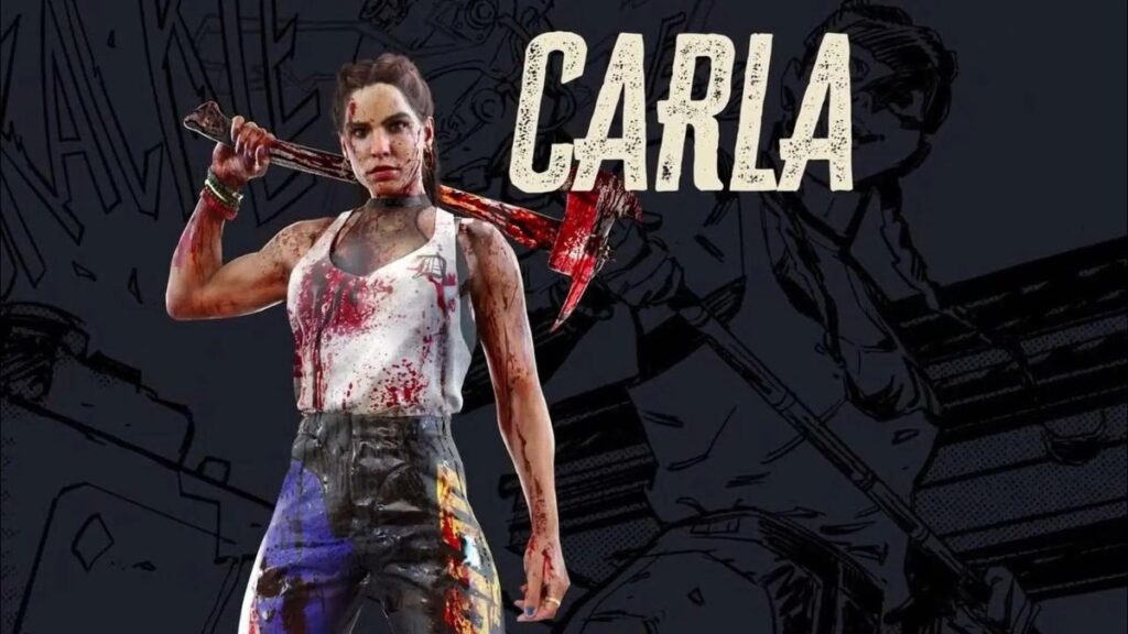 Carla Slayer sosteniendo un hacha en Dead Island 2