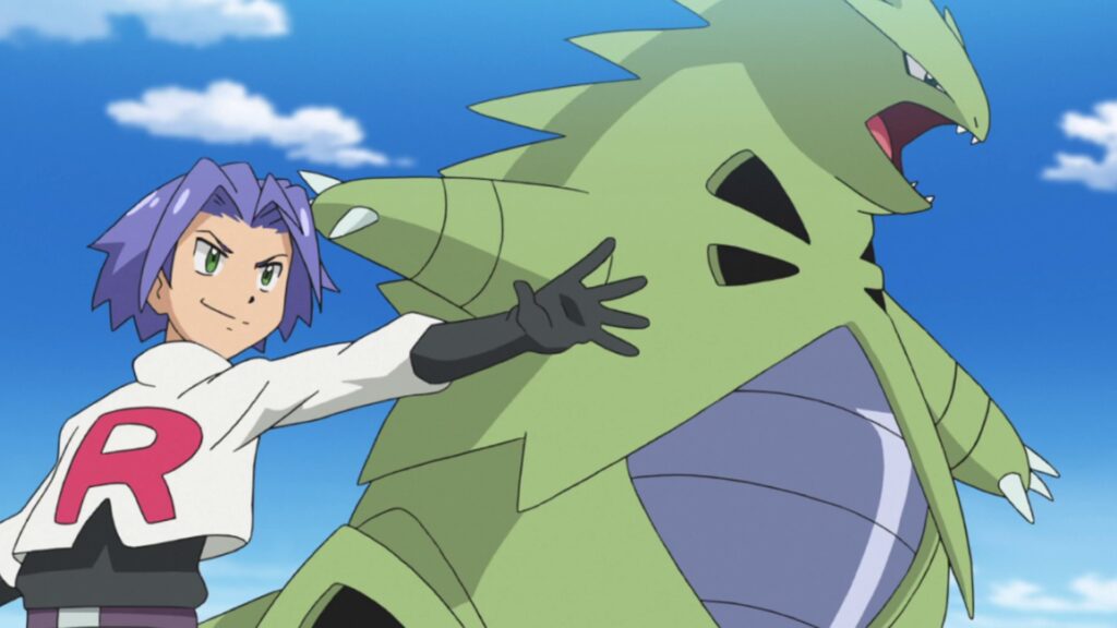 Enséñale a James de Rocket con un Tyranitar