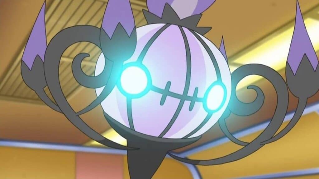 Un Chandelure listo para atacar