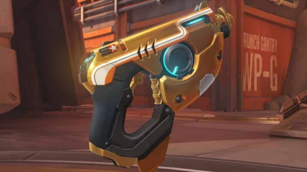 pistola rastreadora dorada en overwatch 2