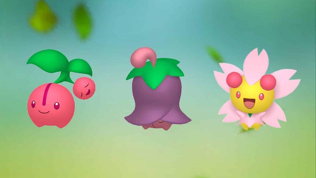 Cherubi, Overcast Cherrim y Sunshine Cherrim en Pokémon Go