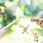 Cutiefly and Ribombee with Pokemon Go players