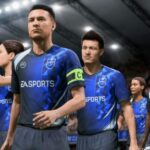 FIFA players in EA Sports kit