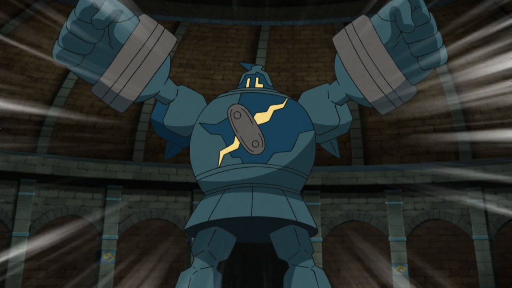 Golurk en el anime de Pokémon