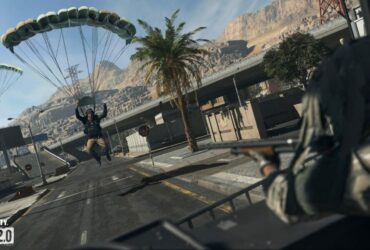 Warzone 2 aiming at parachuting enemy