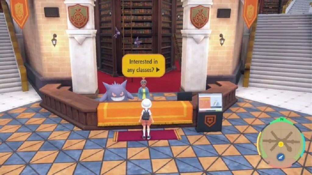 Recepción de la Academia Naranja en Pokémon Escarlata