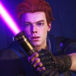 Cal Kestis with purple lightsaber in Star Wars Jedi: Survivor