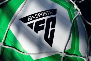 EA Sports FC logo on ball