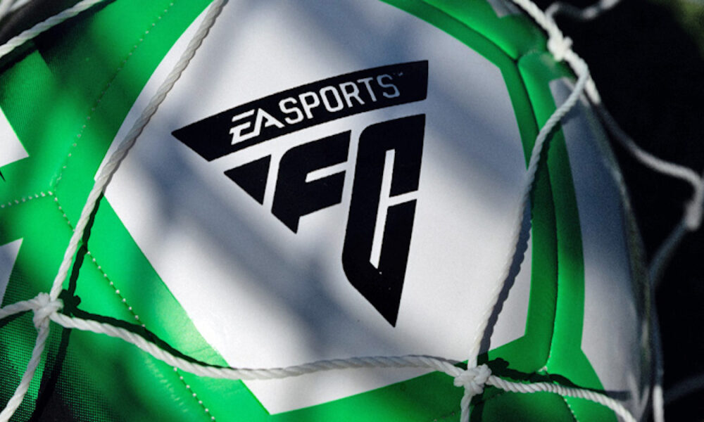 EA Sports FC logo on ball