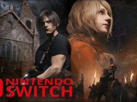 resident evil 4 remake with nintendo switch logo