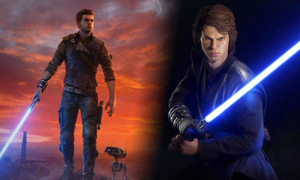 Cal Kestis in Star Wars Jedi: Survivor and Anakin Skywalker in Battlefront 2