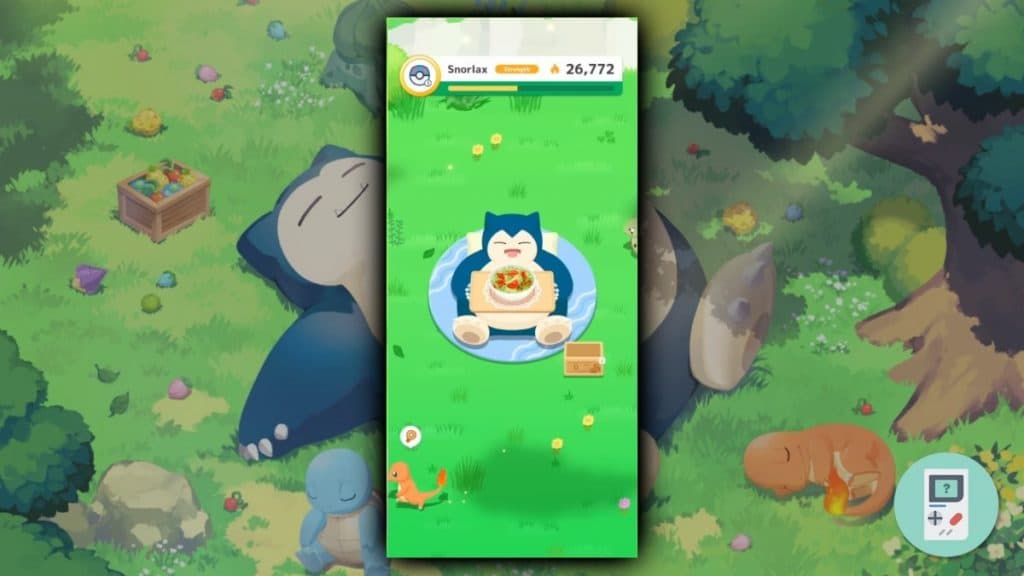 snorlax comiendo en pokemon sleep