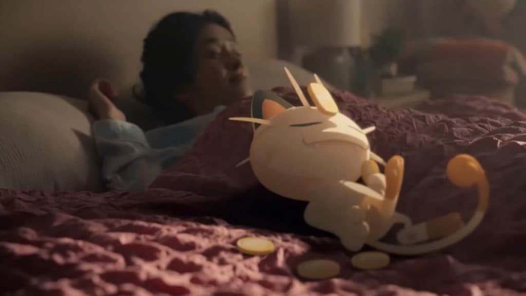 imagen promocional de pokemon ayudante del sueño pokemon meowth