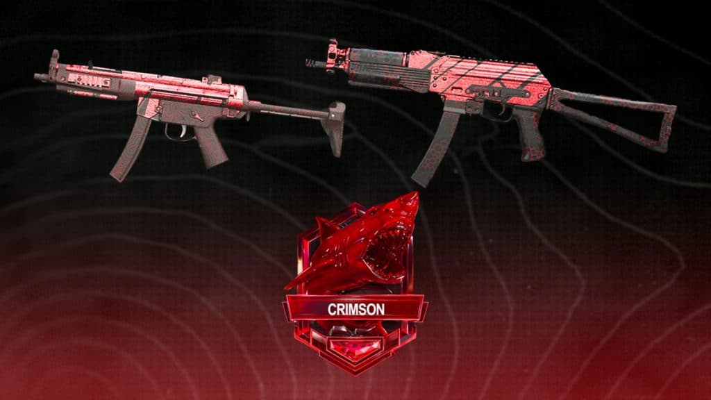 Crimson Juego clasificado Temporada División Camo Warzone y MW2