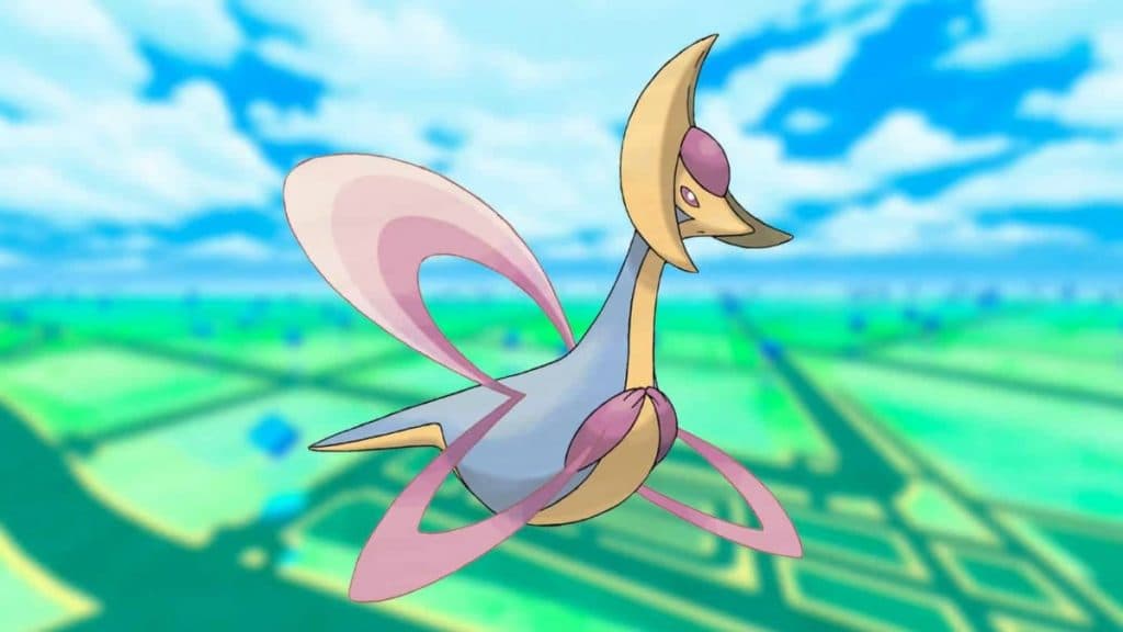 imagen de cresselia pokemon go con fondo de juego