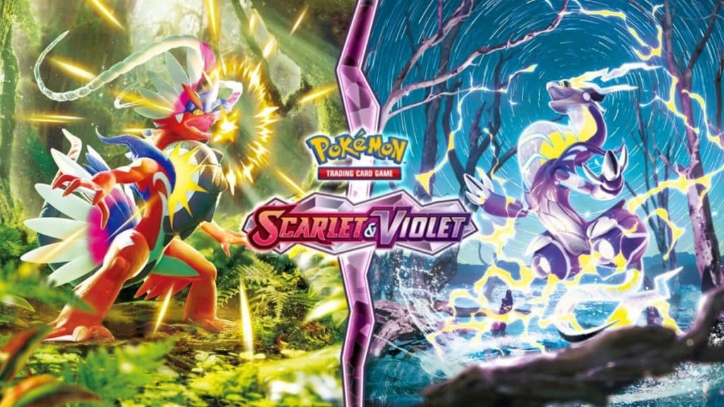 imagen promocional de pokemon tcg escarlata y violeta