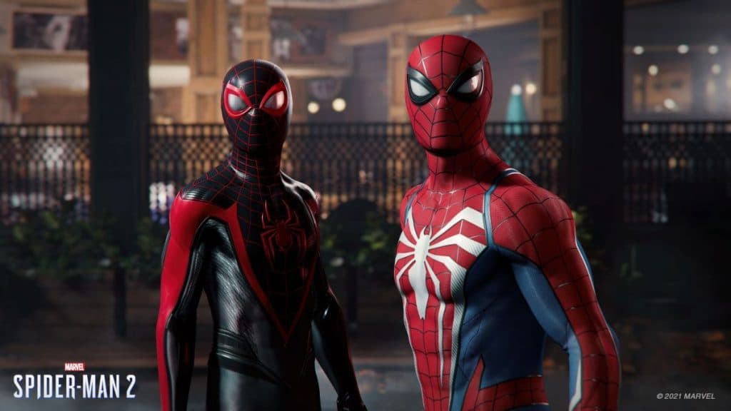 Peter Parker y Miles Morales en Spider-Man 2