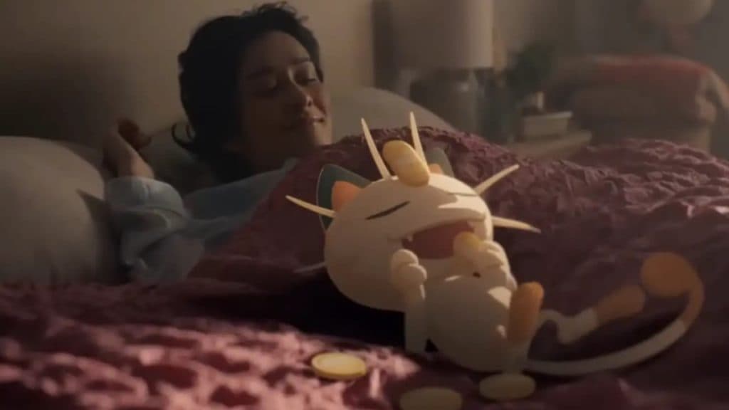 pokemon dormir meowth despertando