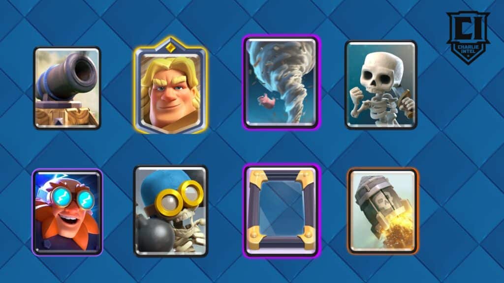 Baraja Clash Royale Golden Knight Electro Giant Mirror