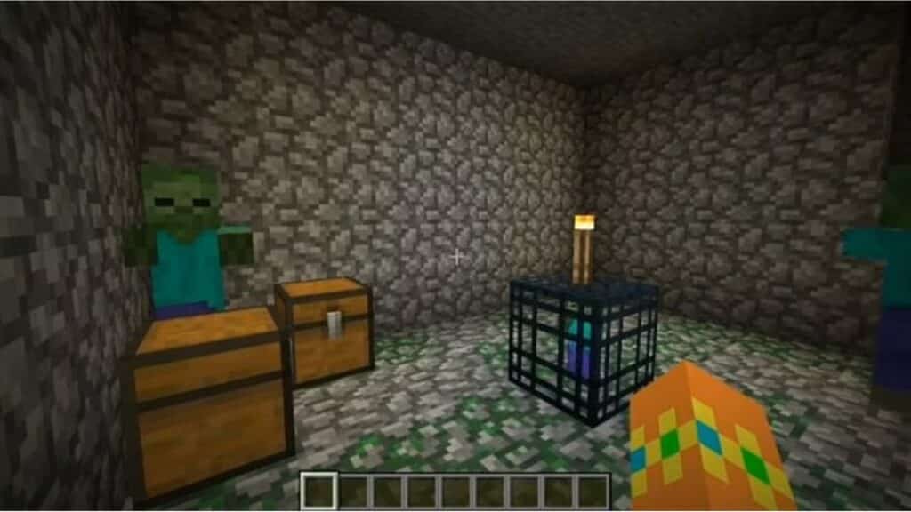 Una mazmorra en Minecraft.