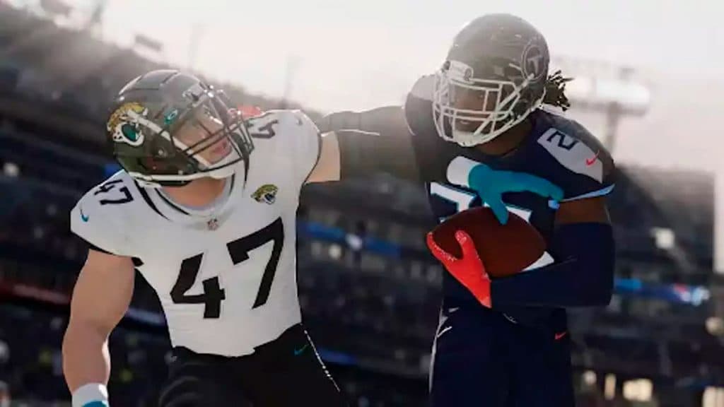 Tennessee Titans Derrick Henrry en Madden 24.