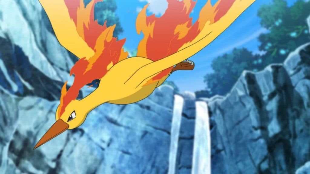 pokemon go moltres animación de buceo