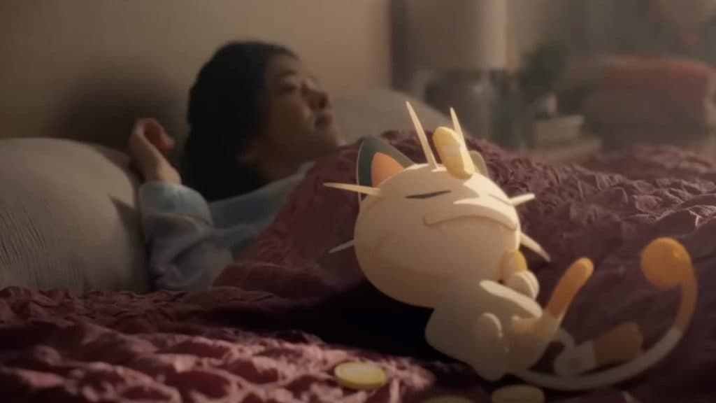 jugador del sueño de pokemon con meowth