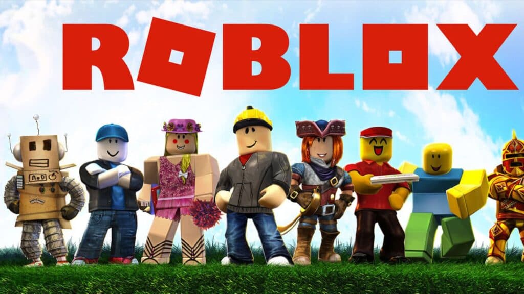 Personajes de Roblox en diferentes atuendos.