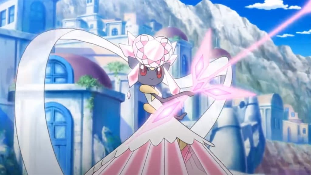 Mega Diancie en el Anime