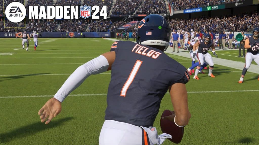 QB Justin Fields en Madden 24