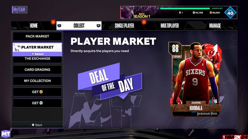 Nuevo mercado de jugadores en NBA 2K24