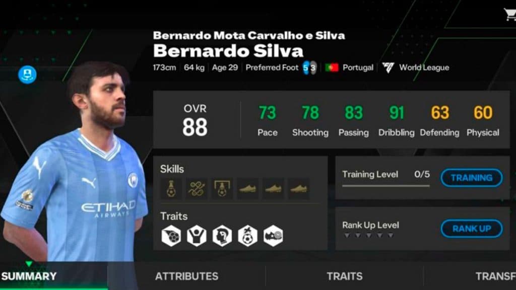 Bernardo Silva en EA FC Móvil