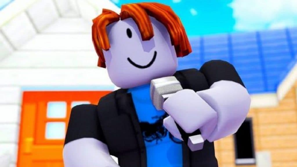 Personaje de roblox con camiseta