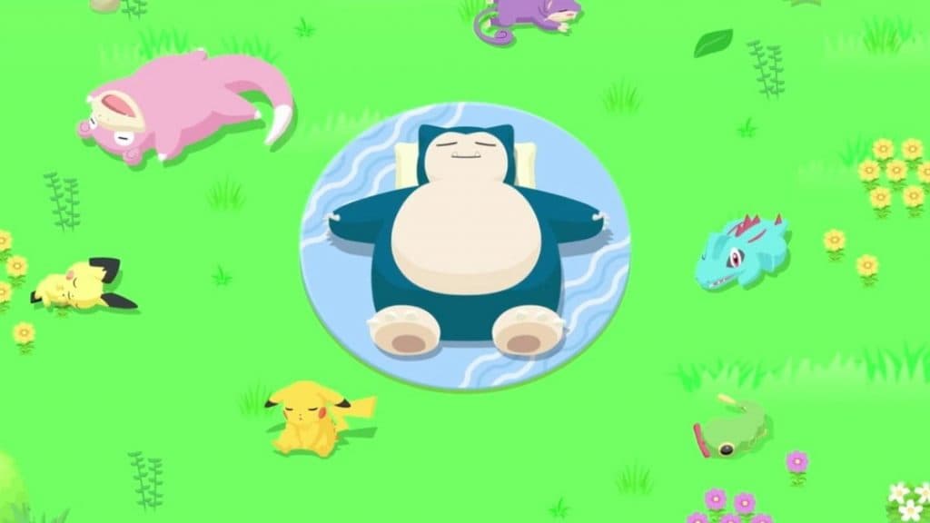 imagen promocional de pokemon sleep snorlax