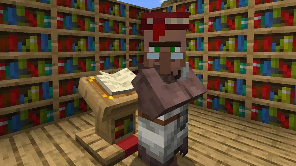 Bibliotecario en Minecraft