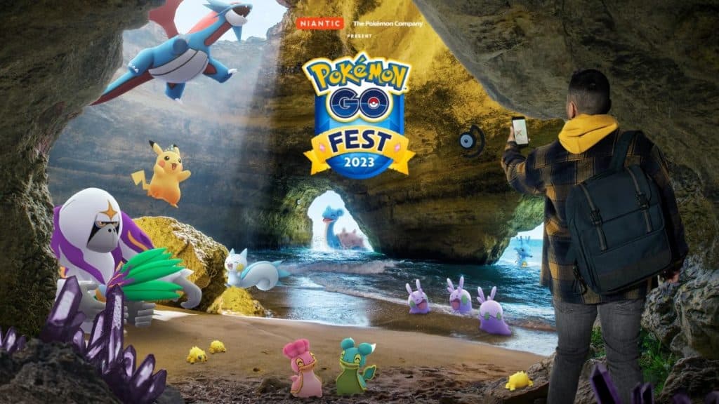 imagen promocional de pokemon go fest 2023