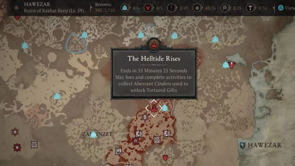 Notificación de Diablo 4 Helltide