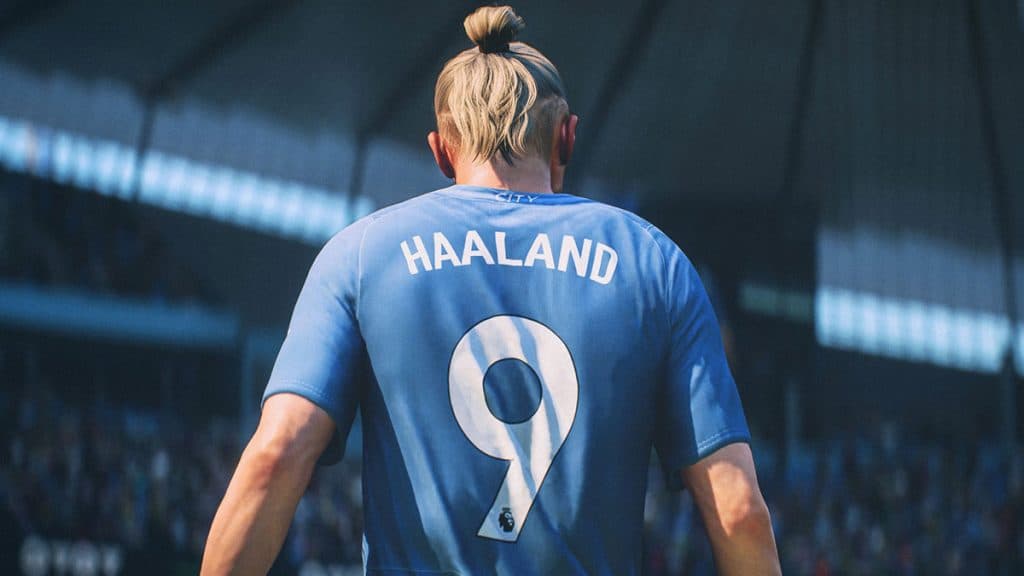 Erling Haaland en EA FC 24.