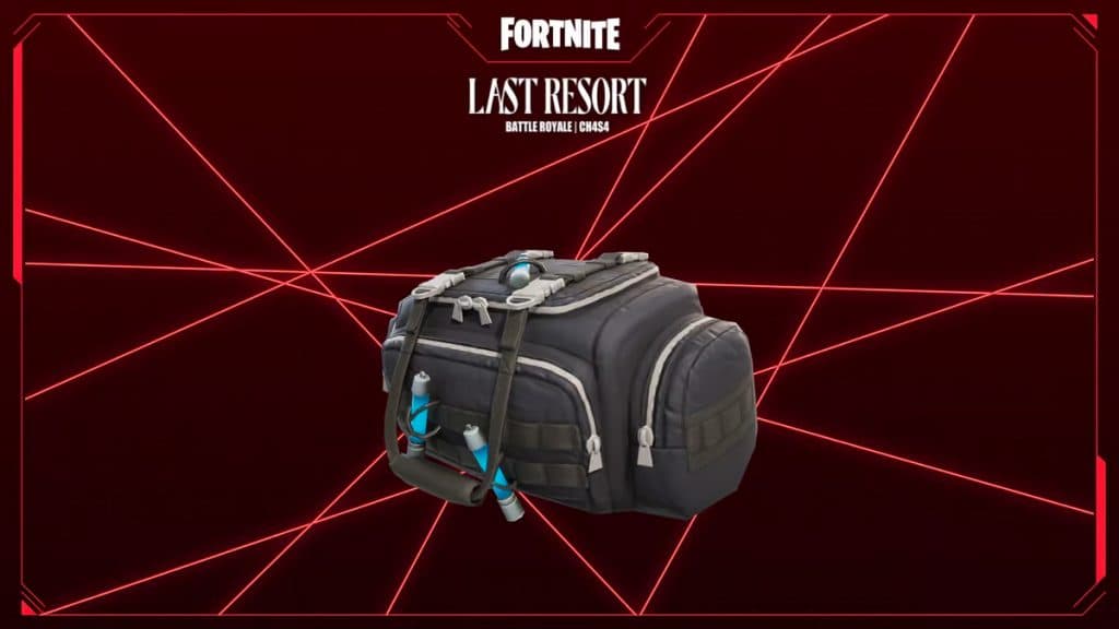 Último recurso Capítulo 4 Temporada 4 Bolsas de atraco de Fortnite