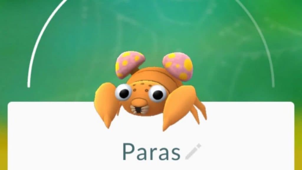 pokemon go paras foco hora especies juego imagen