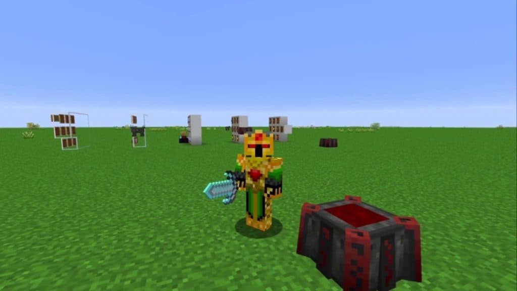 Jugadores que usan el mod Blood Magic en Minecraft.