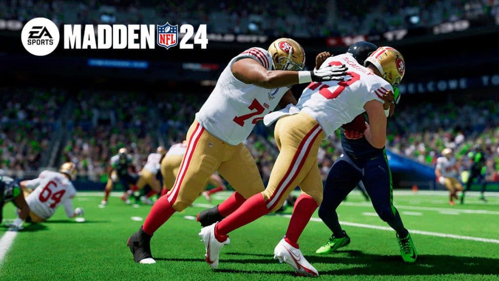 San Francisco 49ers Christian McCaffrey en Madden 24