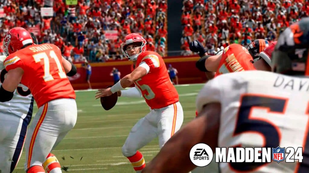 Patrick Mahomes en Madden 24